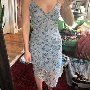 Bardot Blue Lace Sapphire Dress